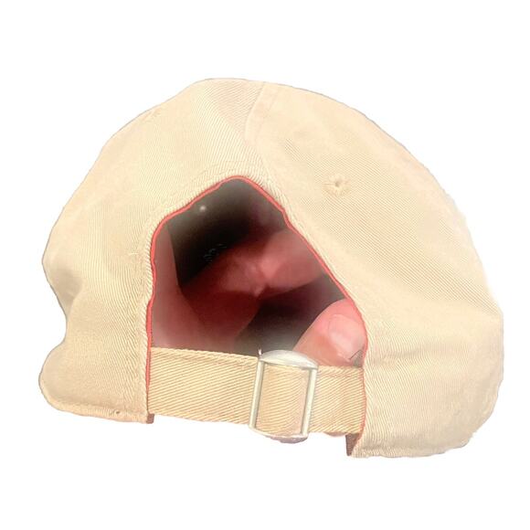 VTG Ohio State Beige Tan Red Khaki Hat Cap Adjustable NCAA by Signatures - Picture 3 of 6